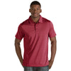 Antigua Men's Cardinal Red/White Quest Polo
