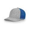Richardson Heather Grey/Royal Mesh Back Split Trucker R-Flex Hat
