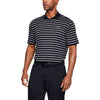 Under Armour Men's Black Performance Polo 2.0 Divot Stripe