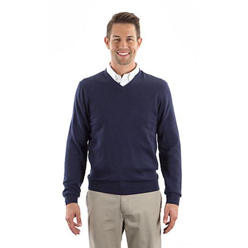 Van Heusen Men's Navy Long Sleeve V-Neck Sweater