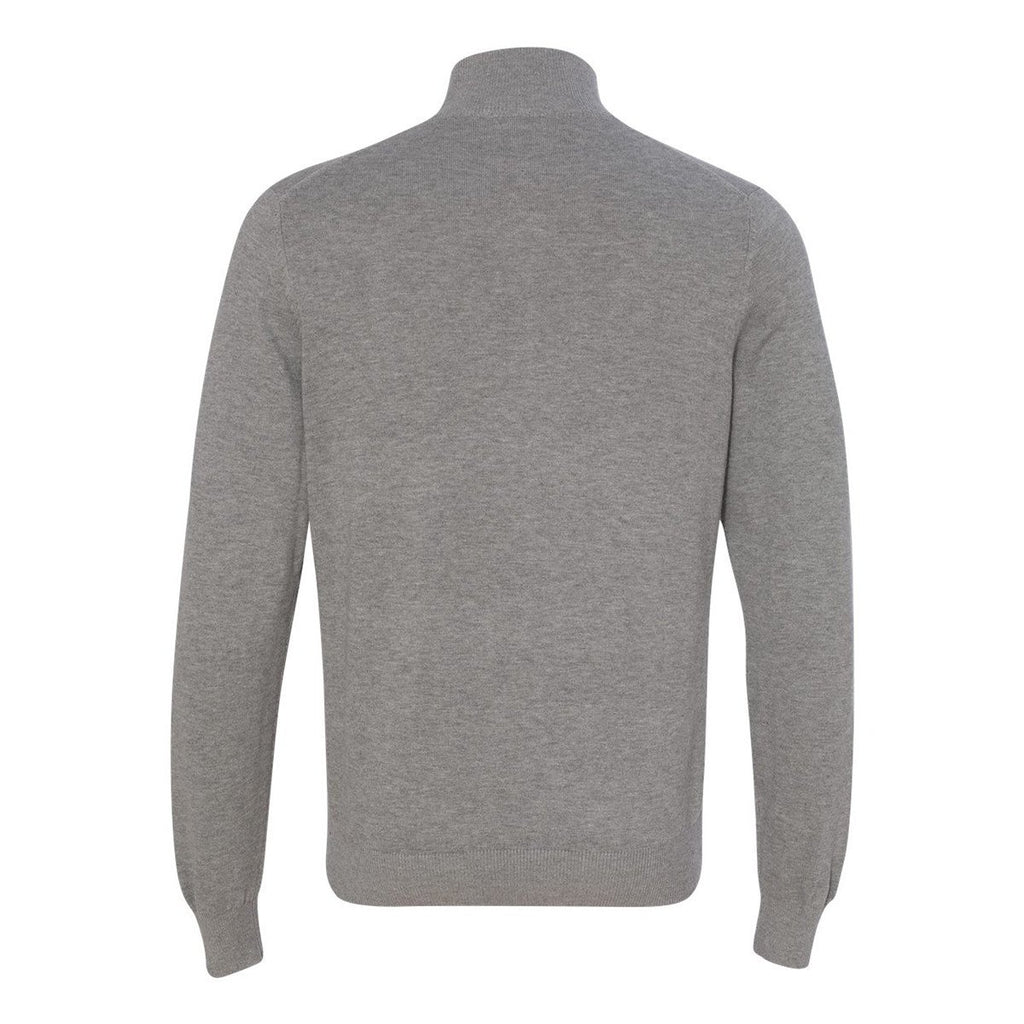 Van Heusen Men's Grey Long Sleeve Quarter Zip Knit Sweater