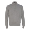 Van Heusen Men's Grey Long Sleeve Quarter Zip Knit Sweater
