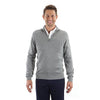 Van Heusen Men's Grey Long Sleeve Quarter Zip Knit Sweater