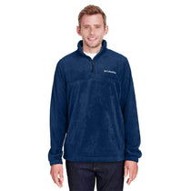 Columbia Men's Collegiate Navy Steens Mountain Half-Zip Fleece Jacket