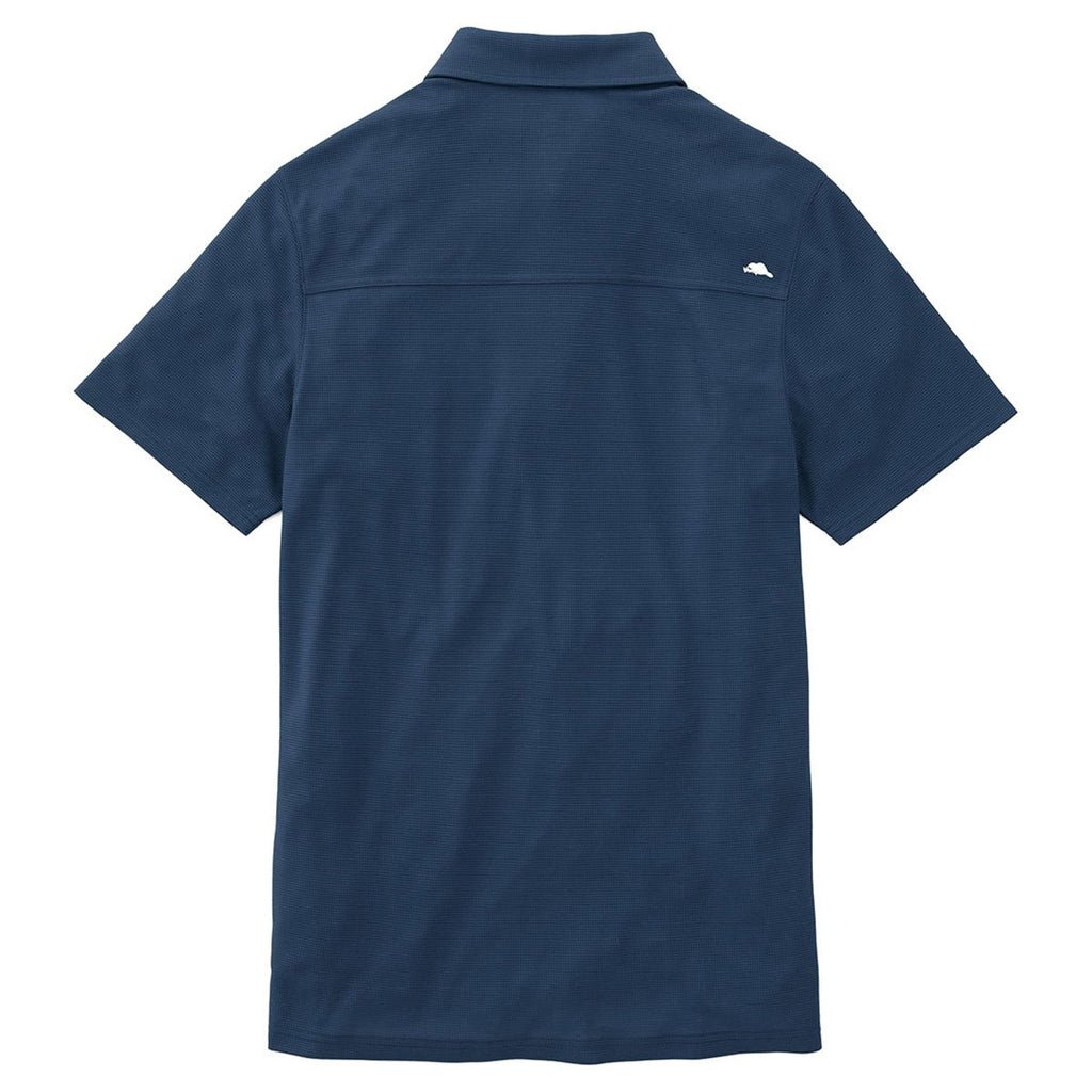 Roots73 Men's Indigo Blue Lunenburg Short Sleeve Polo