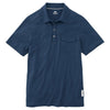 Roots73 Men's Indigo Blue Lunenburg Short Sleeve Polo