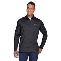 Columbia Men's Black Heather Tenino Hills II Half-Zip