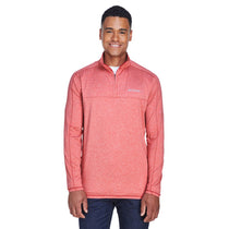 Columbia Men's Red Spark Heather Tenino Hills II Half-Zip