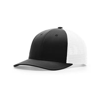 Richardson Black/White Sideline Performance Trucker Cap