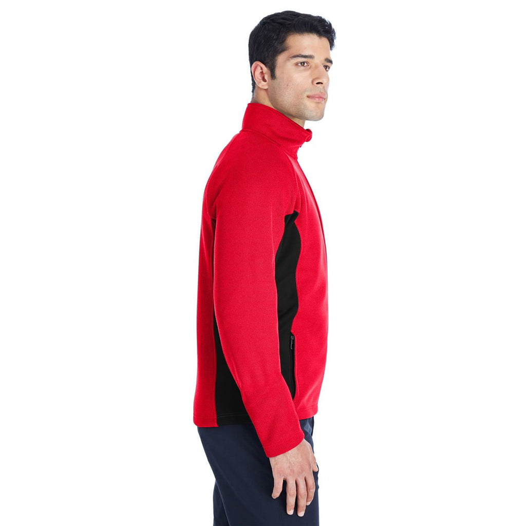 Spyder Men's Red/Black Constant Full Zip Sweater