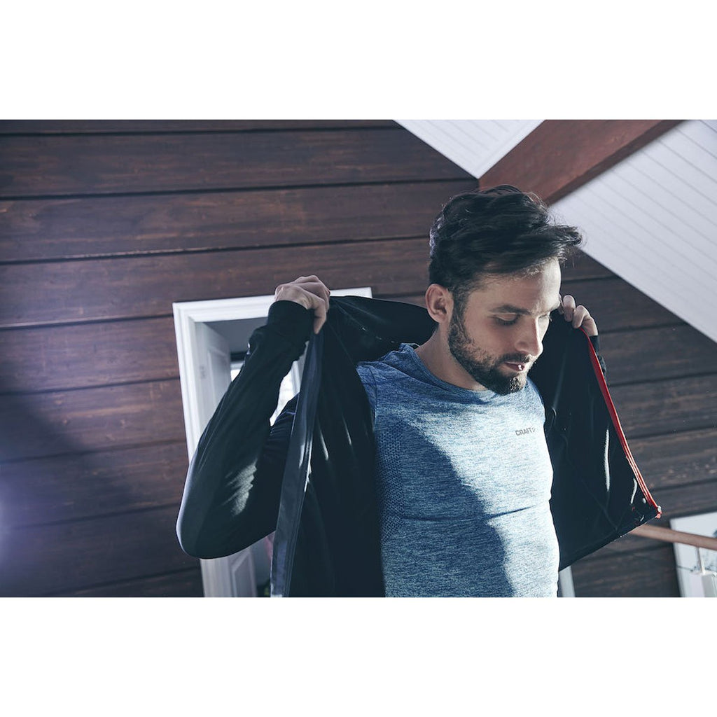 Craft Sports Men's Black Melange Active Comfort RN Long Sleeve