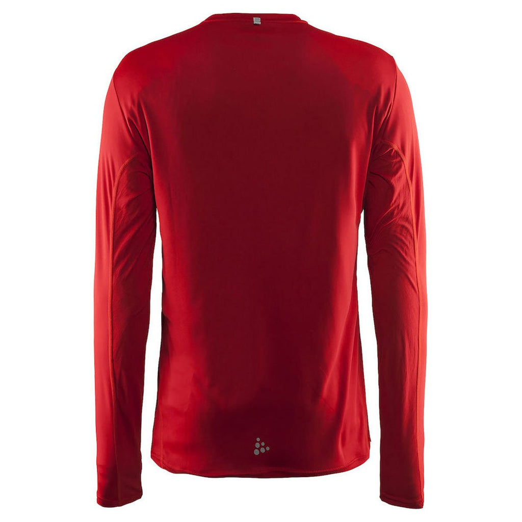 Craft Sports Men's Bright Red Mind Long Sleeve Tee