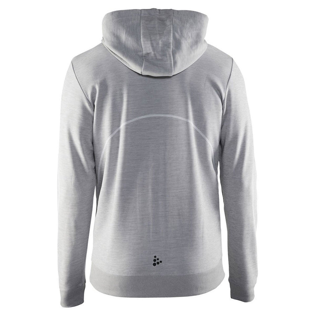 Craft Sports Men's Grey In the Zone Full Zip Hood
