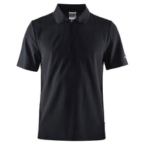 Craft Sports Men's Black Classic Zip Polo