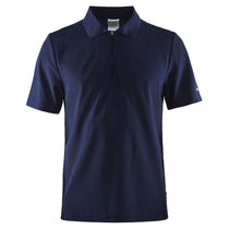 Craft Sports Men's Navy Classic Zip Polo