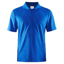 Craft Sports Men's Sweden Blue Classic Zip Polo