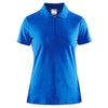 Craft Sports Women's Sweden Blue Classic Zip Polo