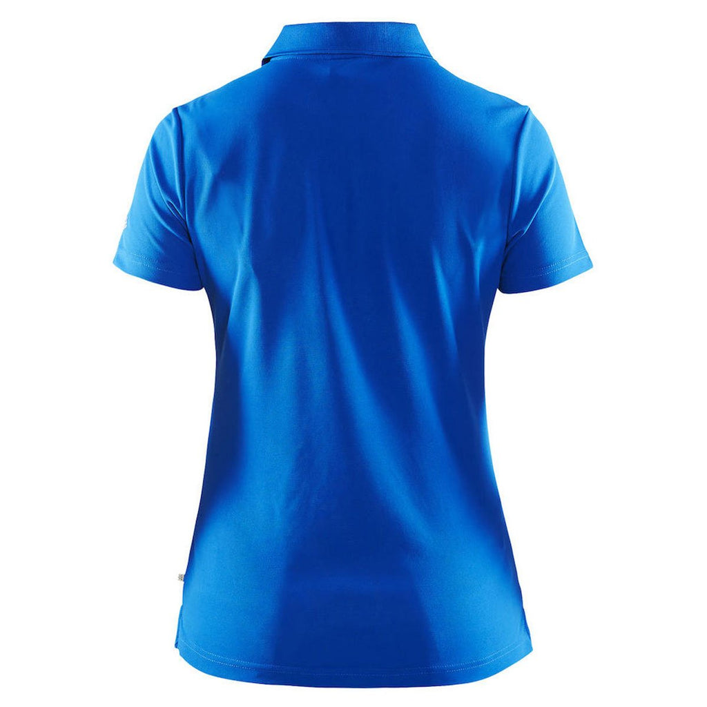 Craft Sports Women's Sweden Blue Classic Zip Polo