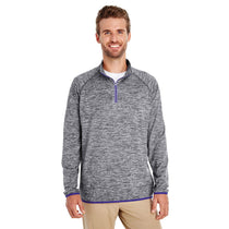 Holloway Men's Carbon Heather/Purple Force Training Top