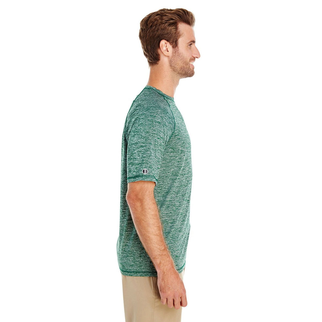 Holloway Men's Forest Heather Electrify 2.0 Short-Sleeve