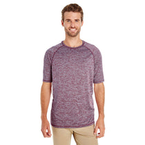 Holloway Men's Maroon Heather Electrify 2.0 Short-Sleeve