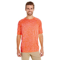 Holloway Men's Orange Heather Electrify 2.0 Short-Sleeve