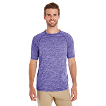 Holloway Men's Purple Heather Electrify 2.0 Short-Sleeve