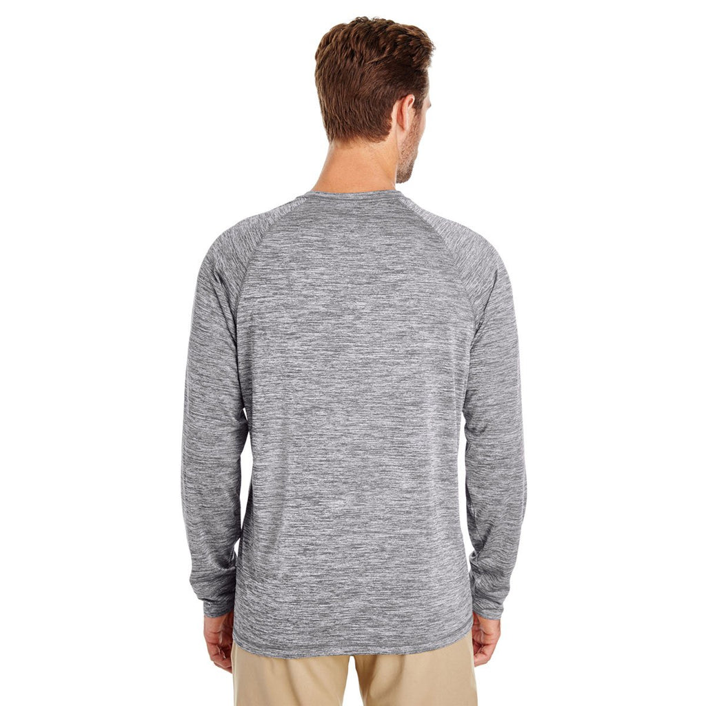 Holloway Men's Graphite Heather Electrify 2.0 Long-Sleeve