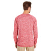 Holloway Men's Scarlet Heather Electrify 2.0 Long-Sleeve