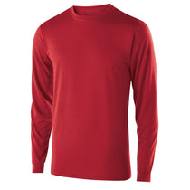 Holloway Men's Scarlet Long Sleeve Gauge Shirt