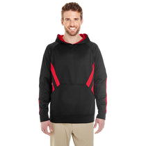 Holloway Men's Black/Scarlet Argon Hoodie