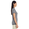 Holloway Women's Black Heather Electrify 2.0 Short-Sleeve
