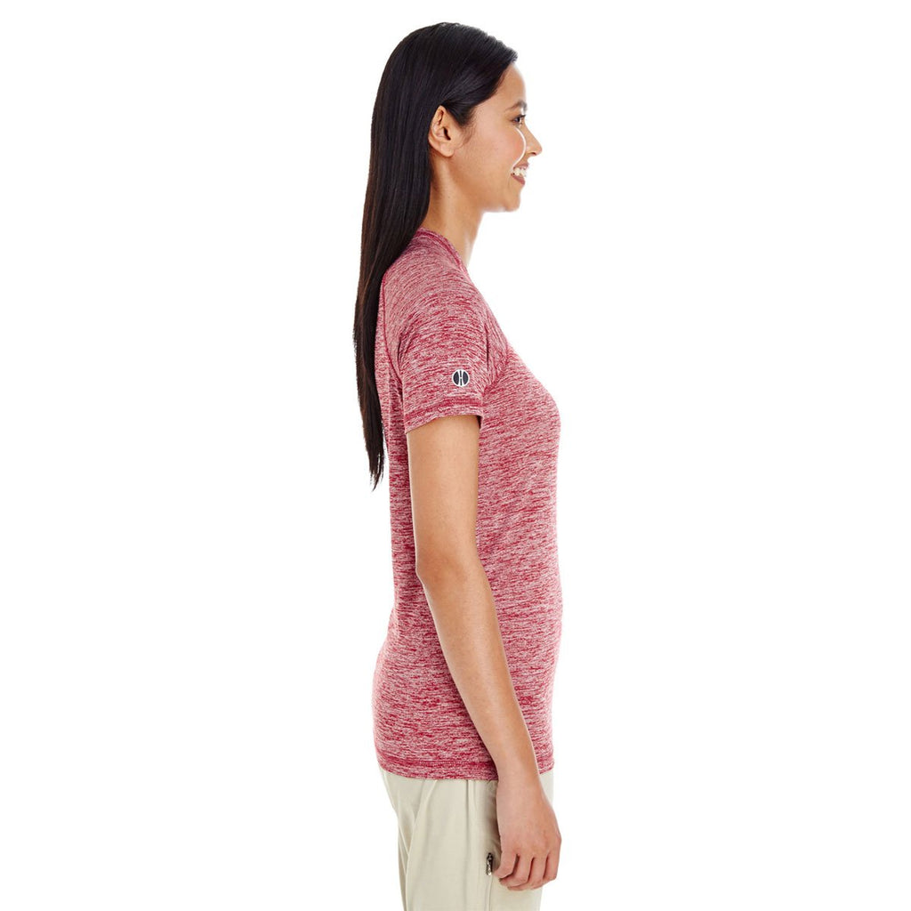 Holloway Women's Cardinal Heather Electrify 2.0 Short-Sleeve