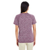 Holloway Women's Maroon Heather Electrify 2.0 Short-Sleeve