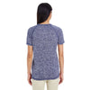 Holloway Women's Navy Heather Electrify 2.0 Short-Sleeve