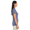 Holloway Women's Navy Heather Electrify 2.0 Short-Sleeve