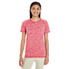 Holloway Women's Scarlet Heather Electrify 2.0 Short-Sleeve