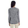 Holloway Women's Black Heather Electrify 2.0 Long-Sleeve