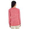 Holloway Women's Scarlet Heather Electrify 2.0 Long-Sleeve