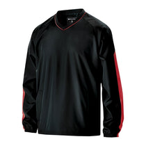 Holloway Men's Black/Scarlet Bionic Windshirt