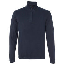 Weatherproof Men's Ink Vintage Cotton Cashmere Quarter-Zip Sweater