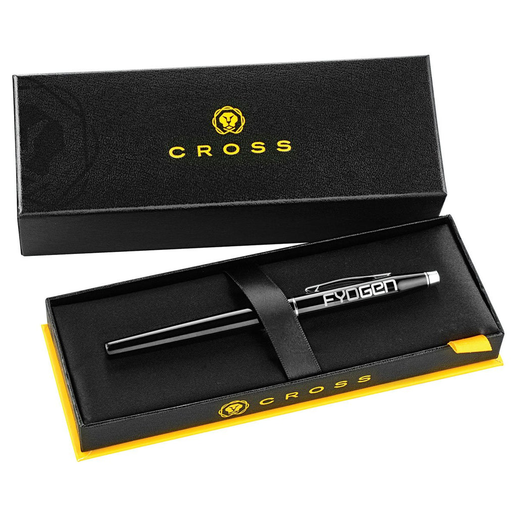 Cross Black Century Lacquer and Chrome Roller Ballpoint