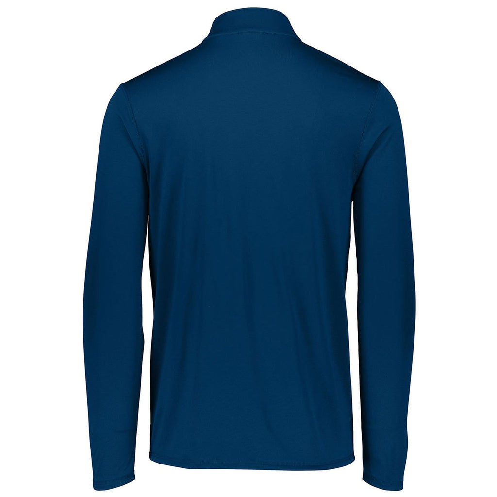 Augusta Sportswear Men's Navy Attain Quarter-Zip Pullover