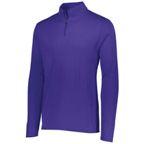 Augusta Sportswear Men's Purple Attain Quarter-Zip Pullover