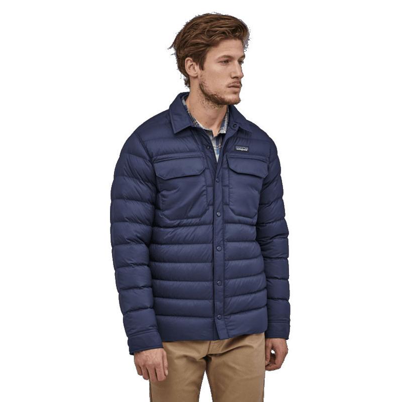 Patagonia Men's Classic Navy Silent Down Shirt Jacket