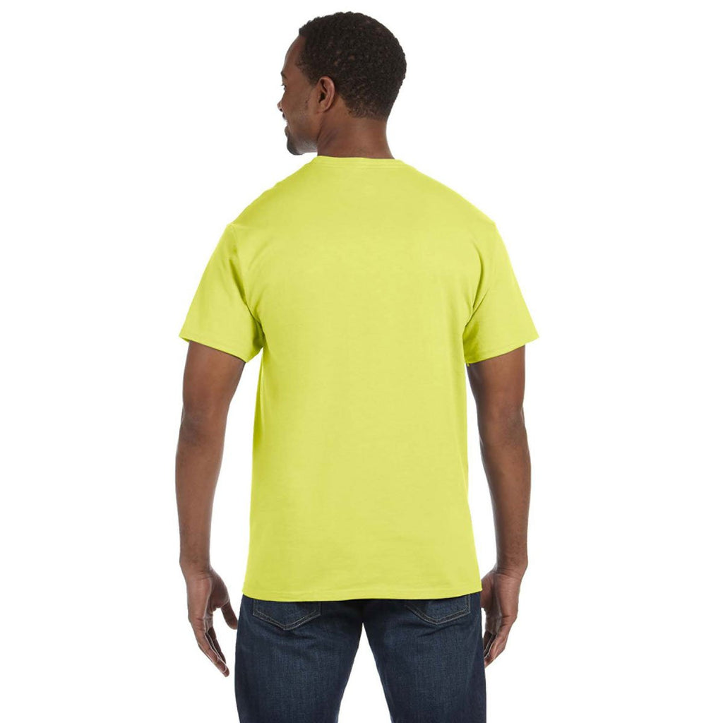 Jerzees Men's Safety Green 5.6 Oz. Dri-Power Active T-Shirt