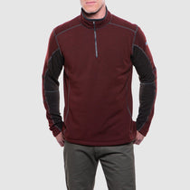 KUHL Men's Brick Charcoal Revel Quarter Zip