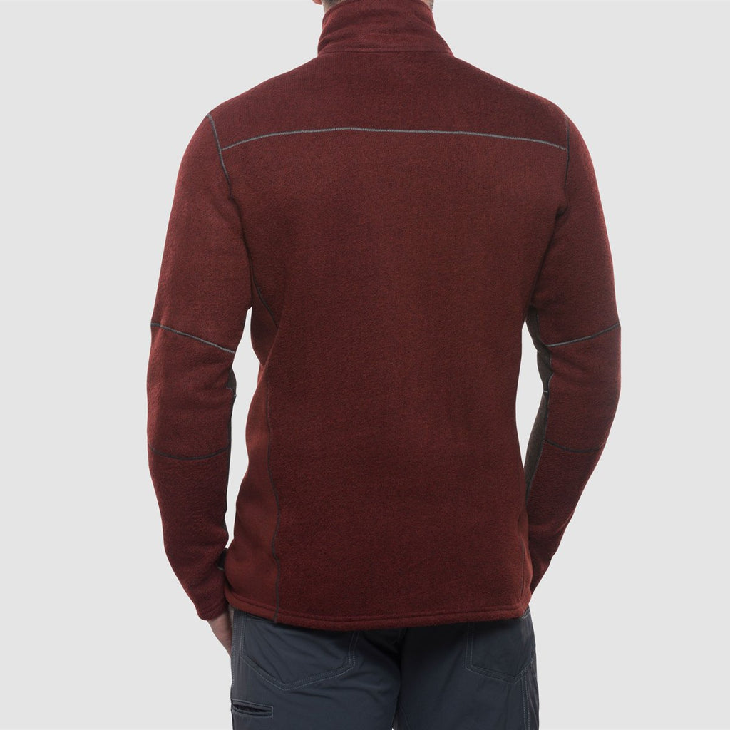 KUHL Men's Brick Charcoal Interceptr Quarter Zip