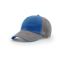 Richardson Royal/Charcoal/White Lifestyle Unstructured Alternate Washed Chino Cap