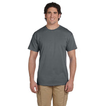 Fruit of the Loom Men's Charcoal Grey 5 oz. HD Cotton T-Shirt